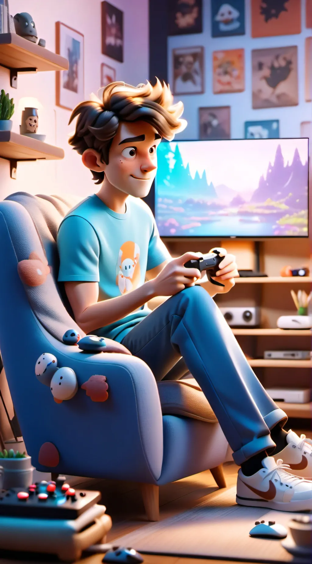 ai character: MEMEs!! background