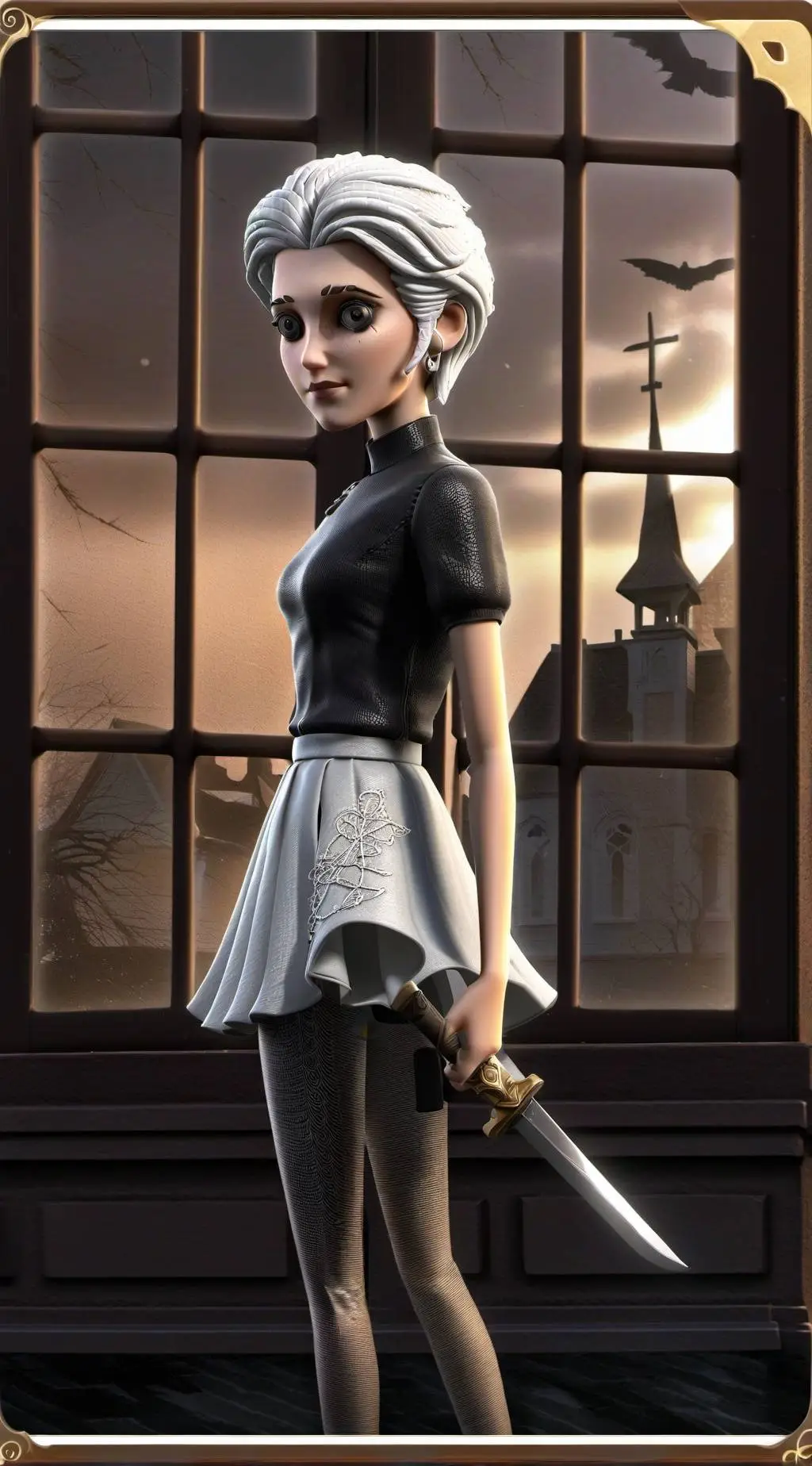 ai character: The White Woman background