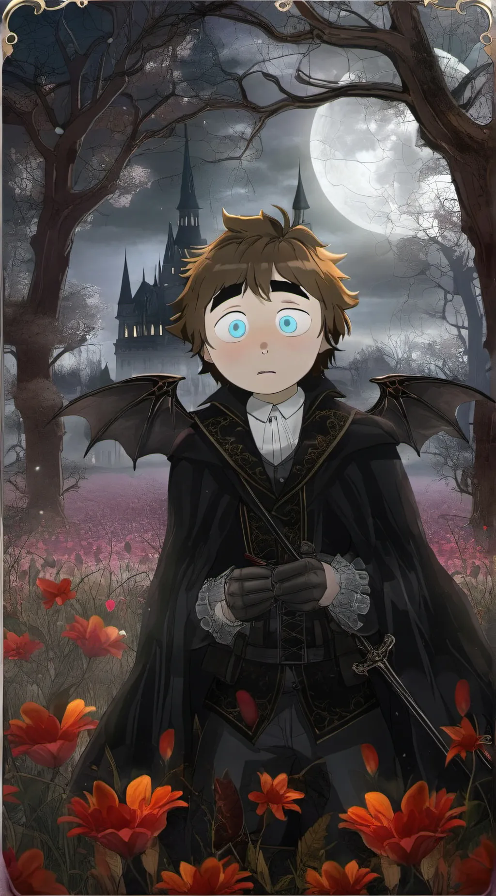 ai character: Issac E. Bane  background