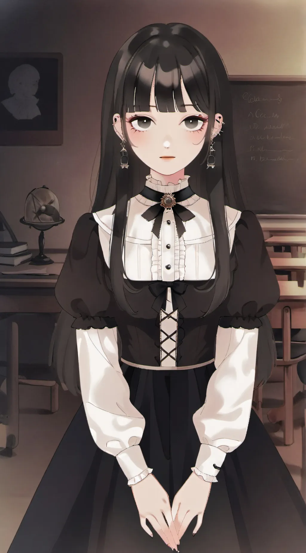 ai character: Aurora  background