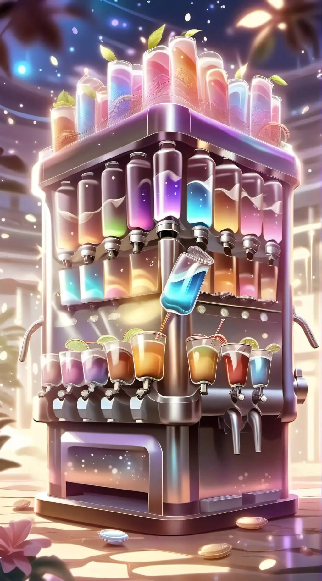 ai character: Drink Machine background