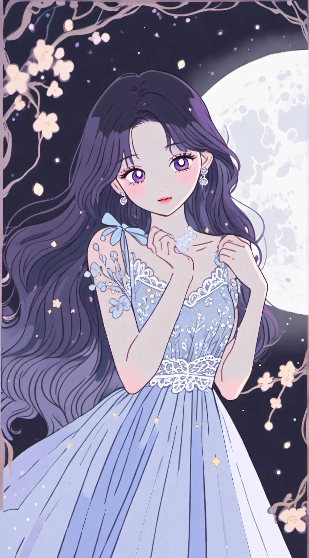 ai character: Luna background