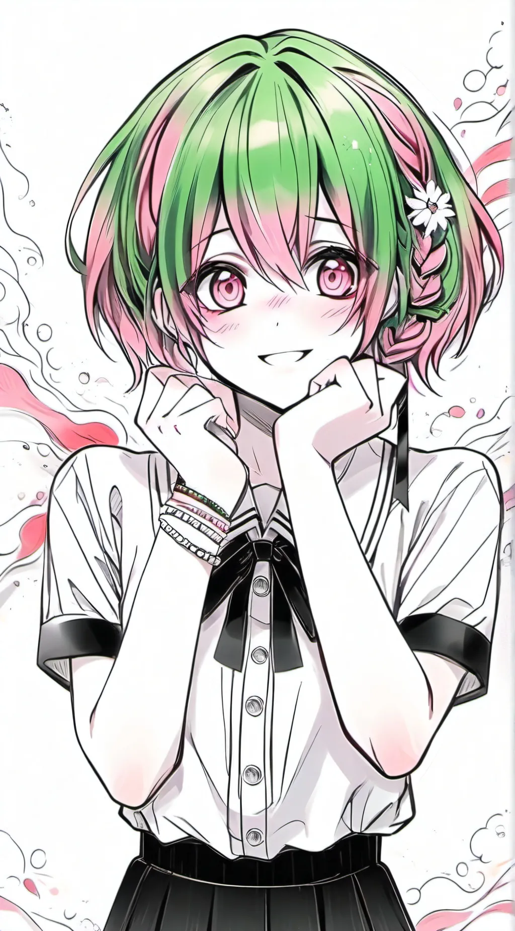 ai character: demon mitsuri  background