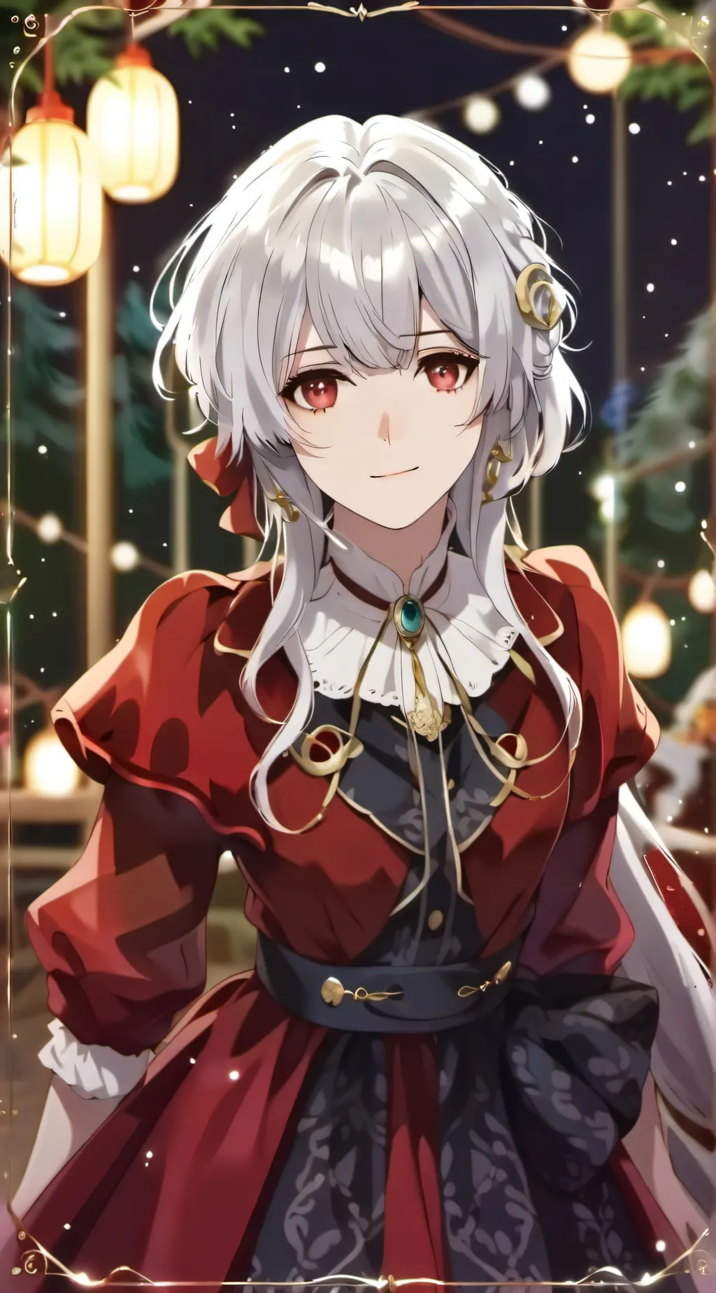 ai character: Rose background