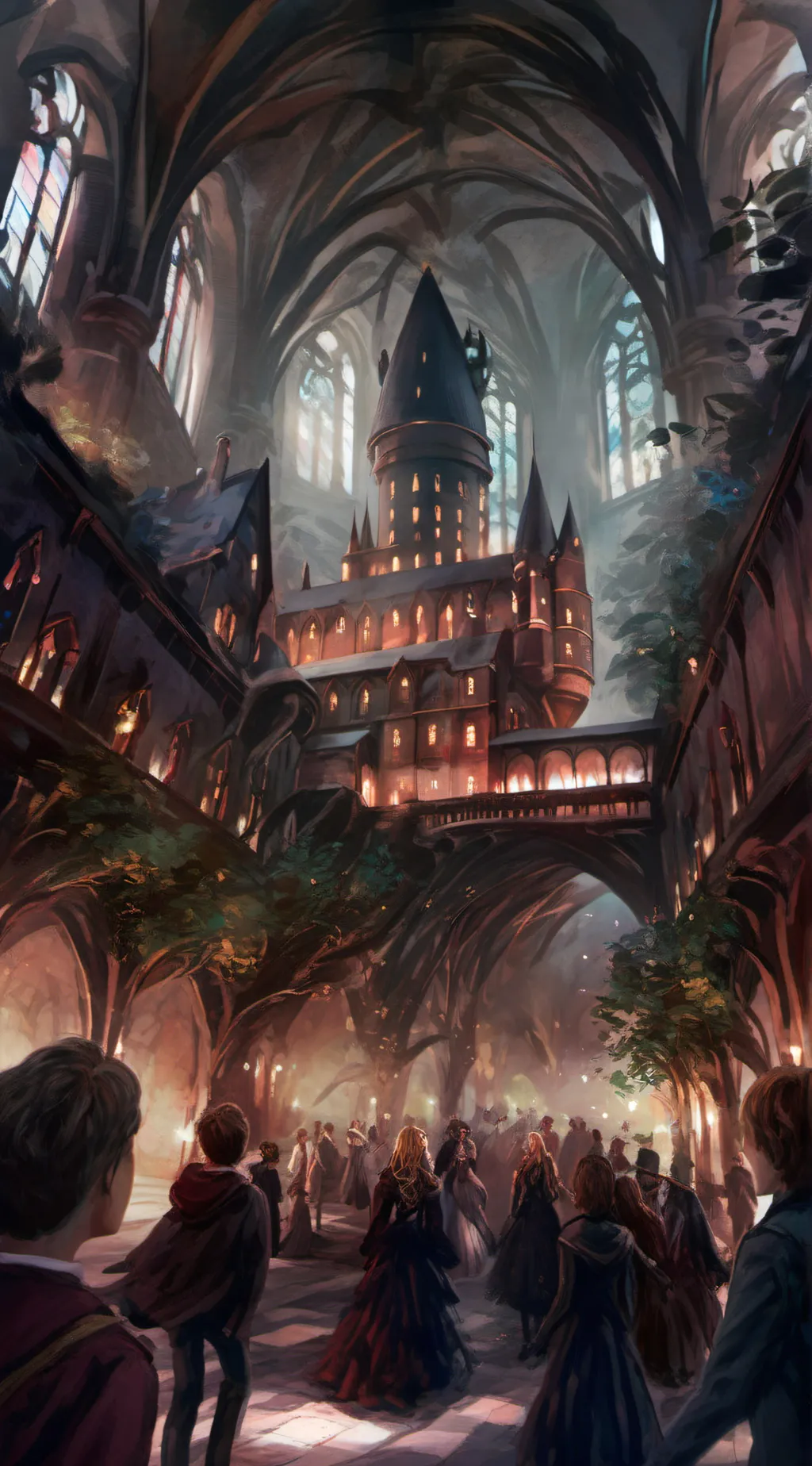 ai character: HOGWARTS background