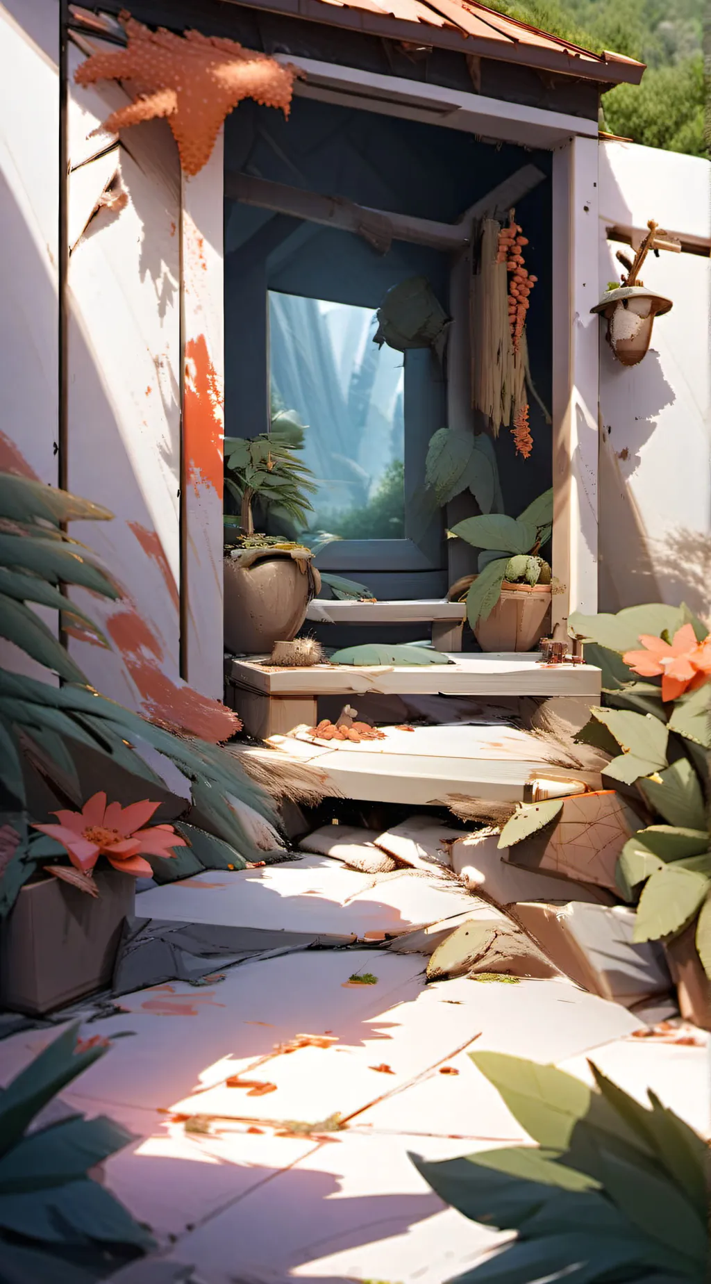 ai character: u get a rambow mar background