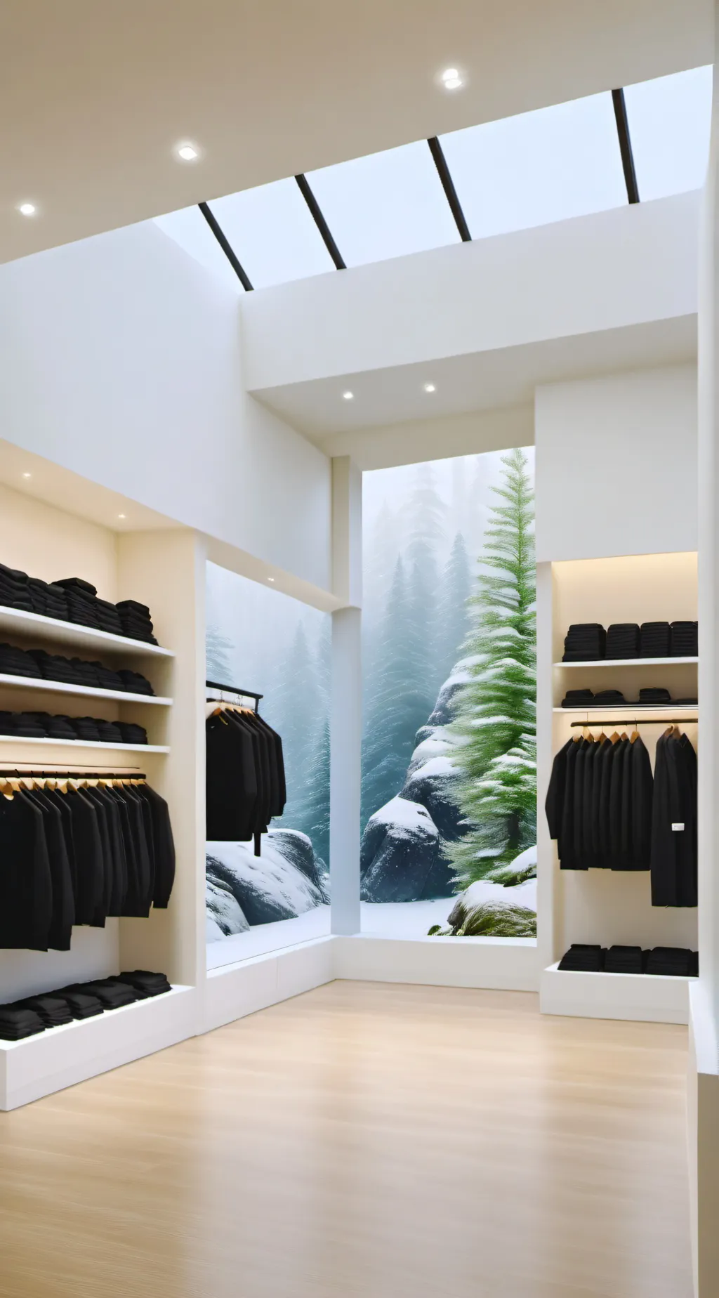 ai character: Lululemon Store background