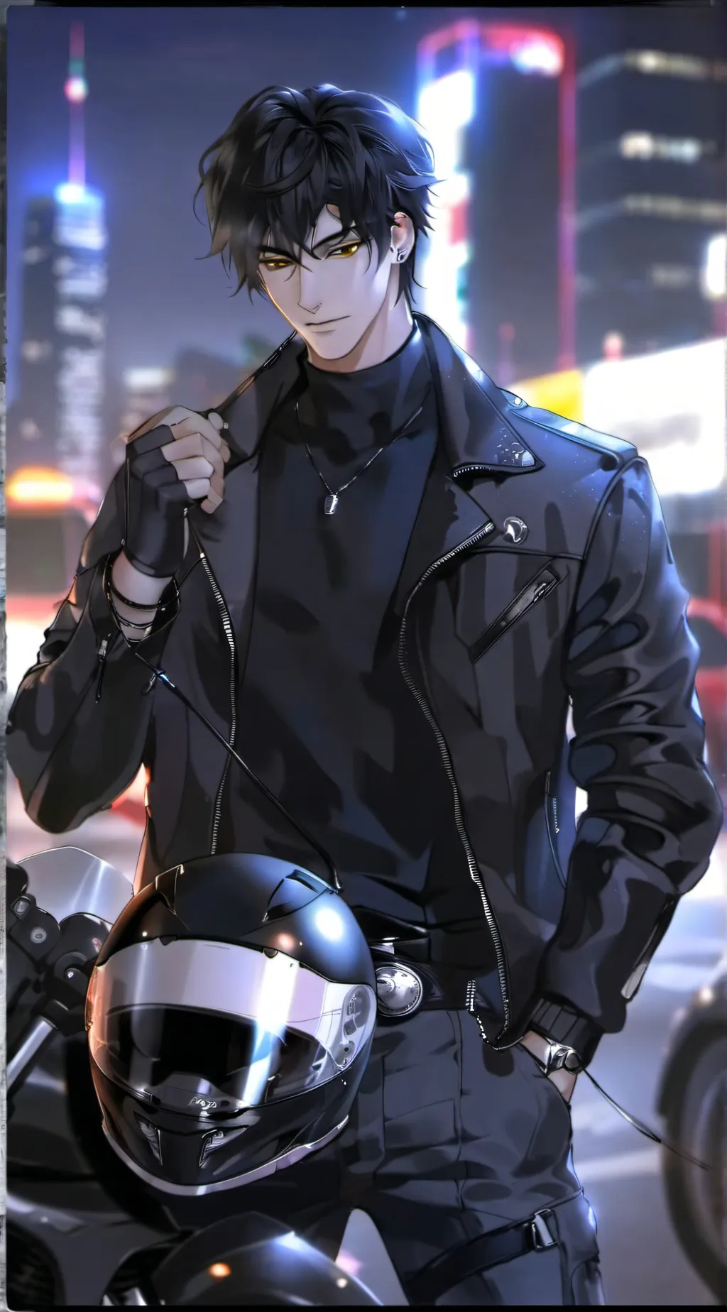 ai character: 🏍️🖤Alexander🖤🏍️ background