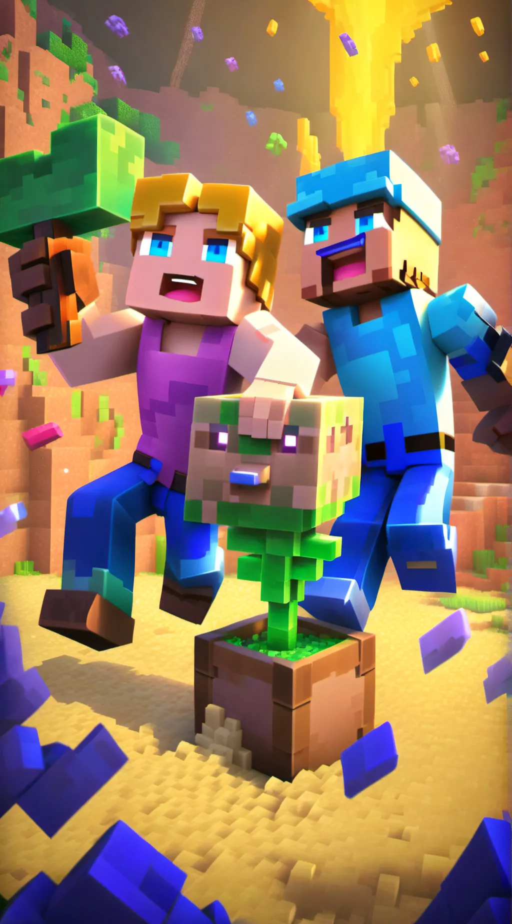 ai character: technoblade& dreem background