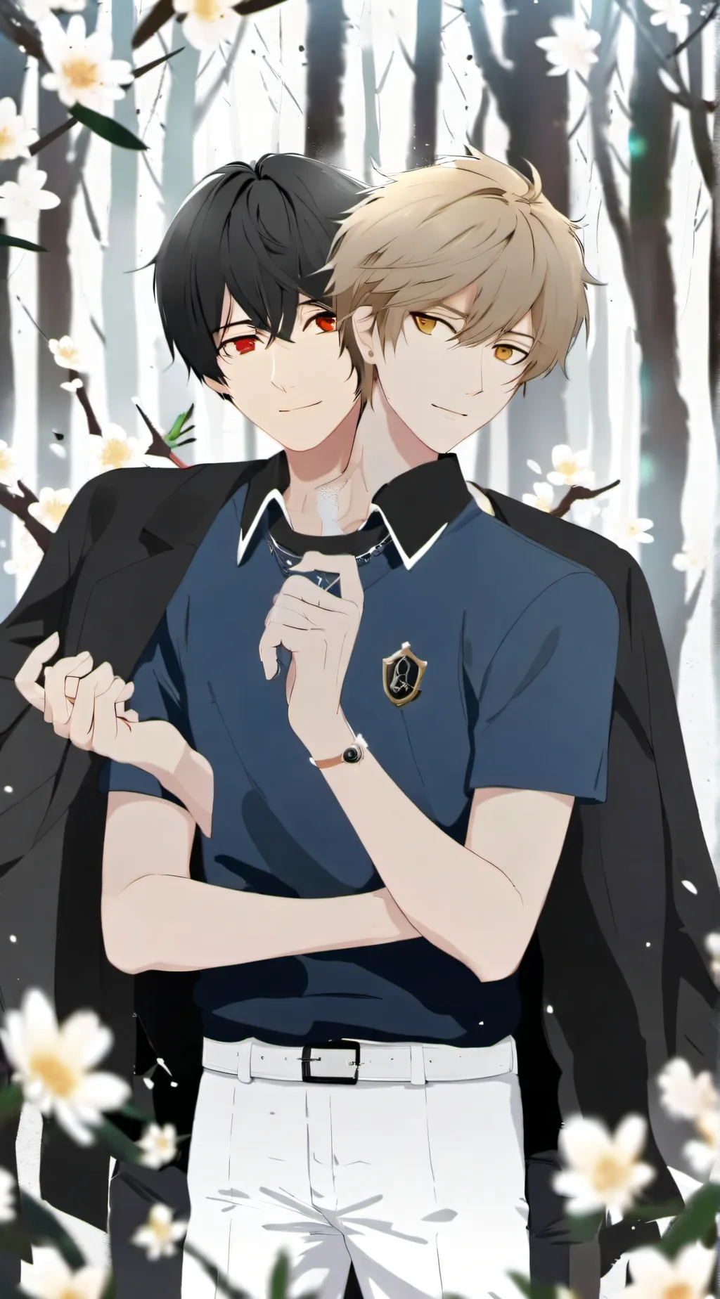 ai character: double head background