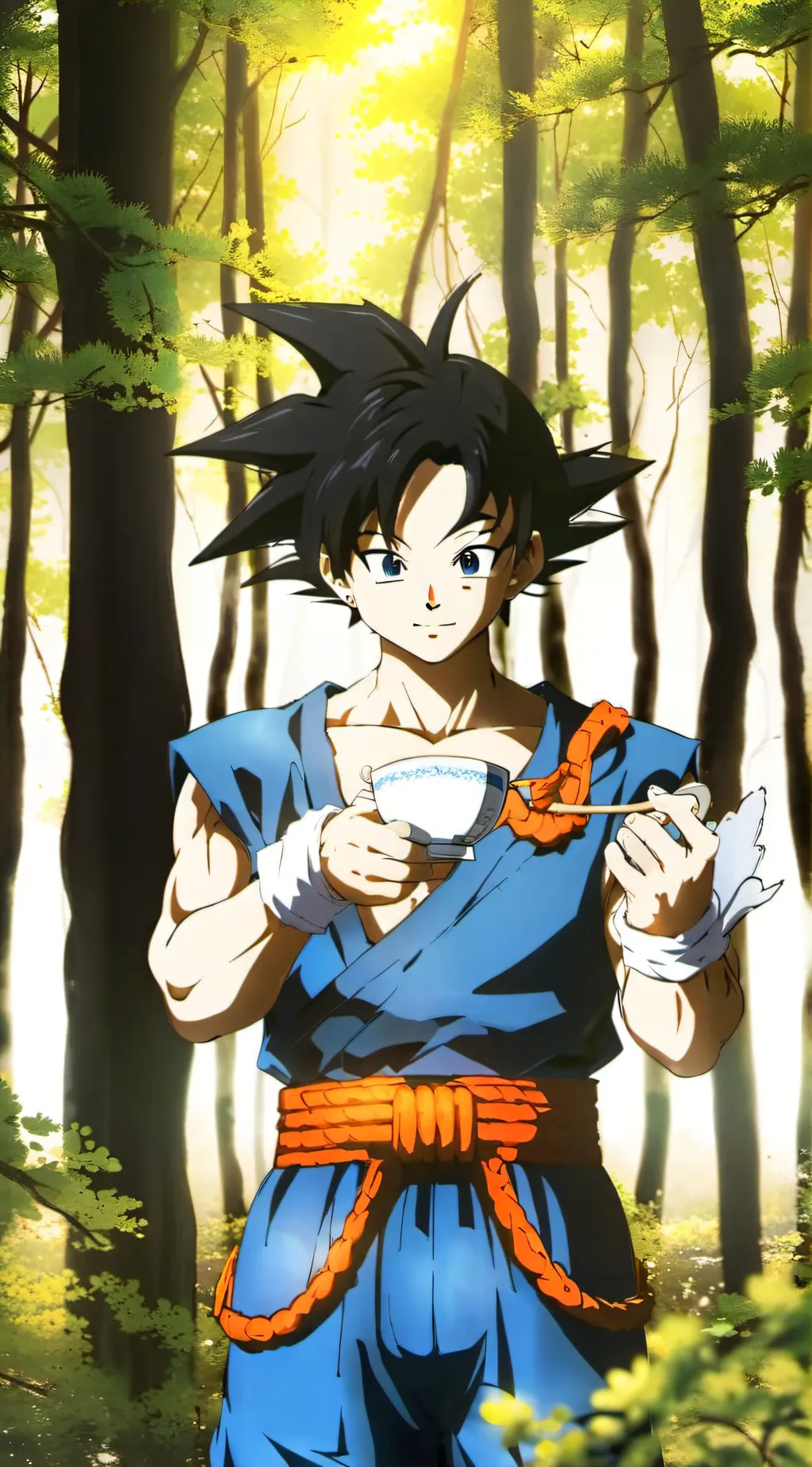 ai character: Son goku background