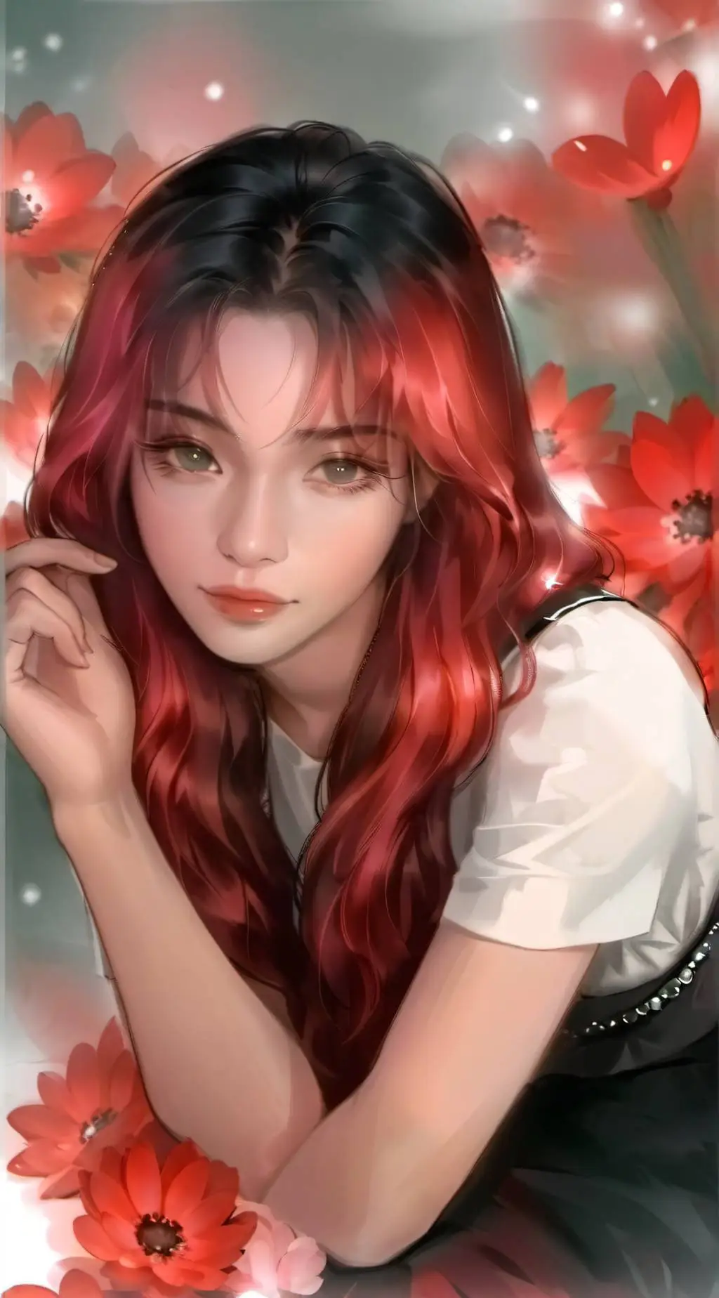 ai character: Rose background