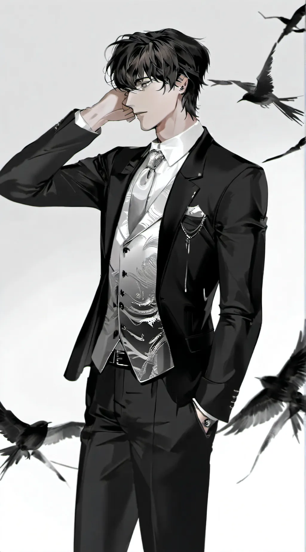 ai character: Atlas.  background