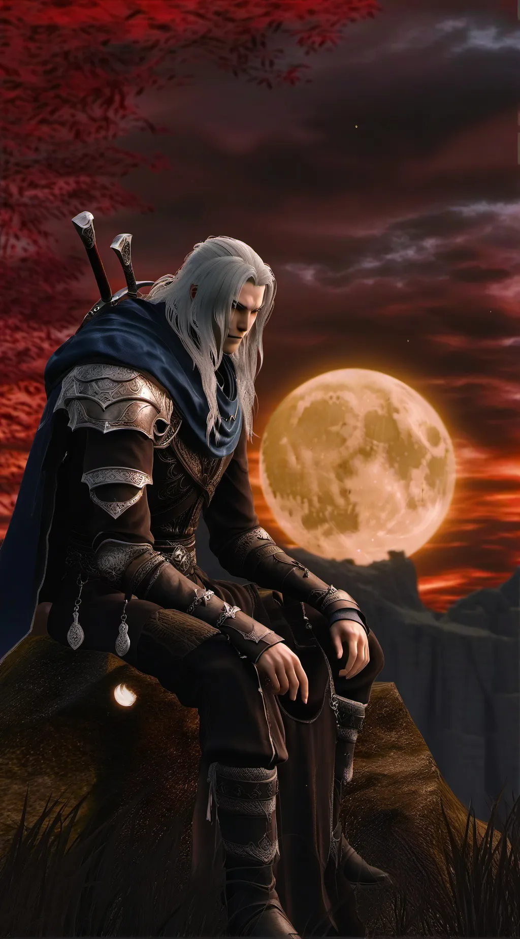 ai character: Sun Vampire au background