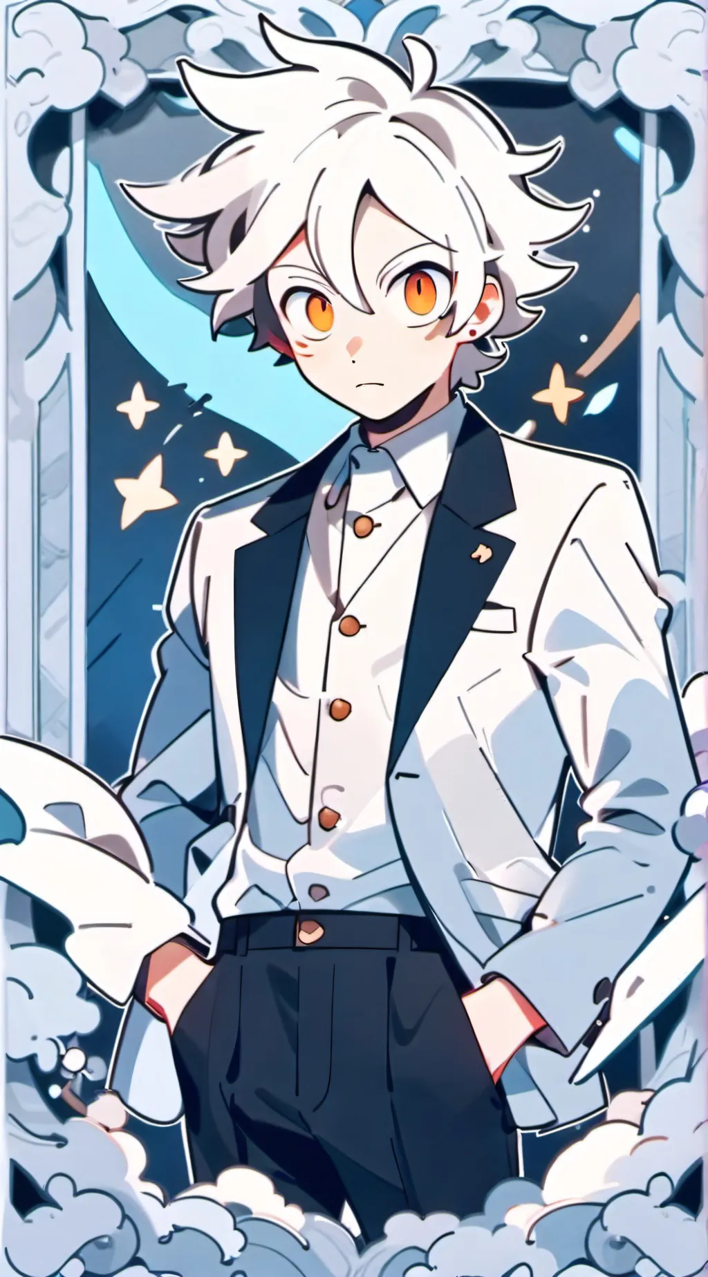 ai character: Silver T. Hedgehog background