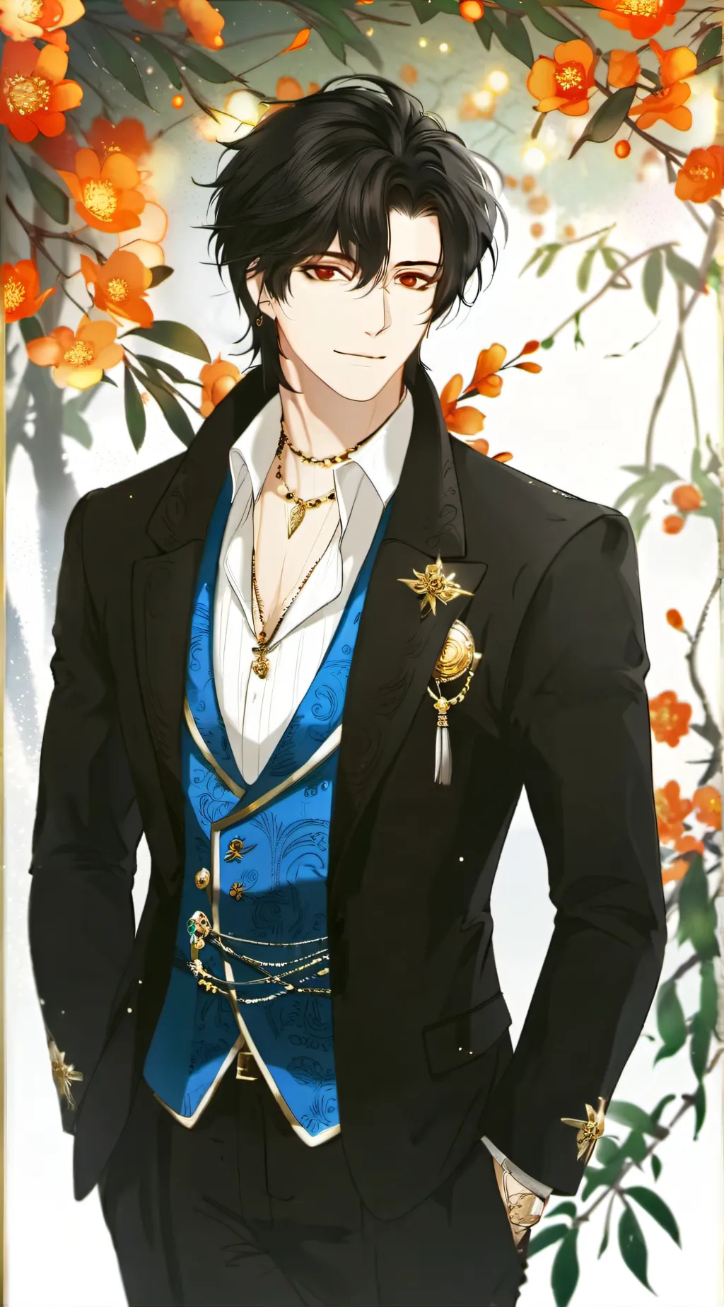 ai character: Leo ♌ background