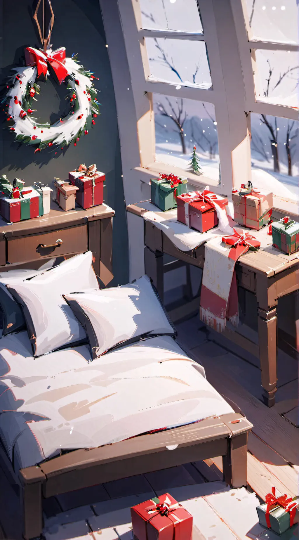 ai character: Smiling Critters 🎄 background