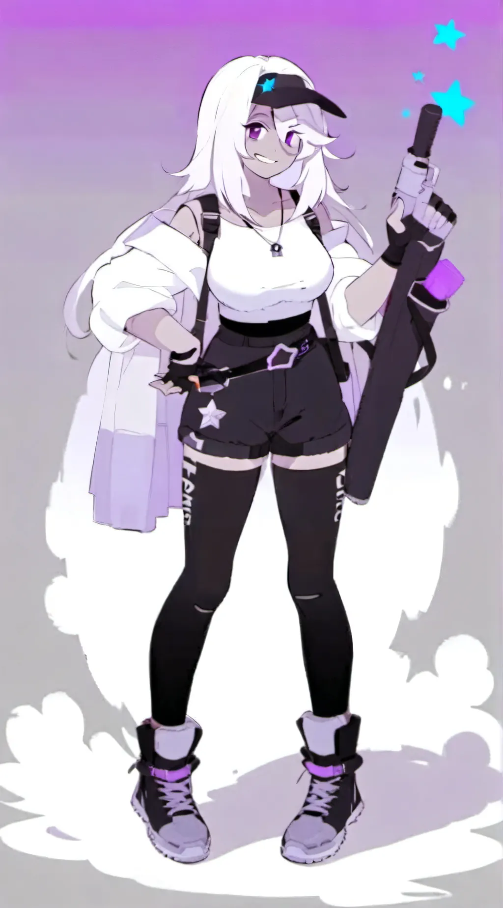 ai character: 💜Amethyst🟣 background