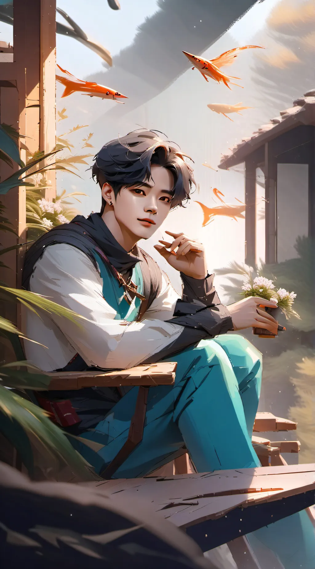 ai character: School background