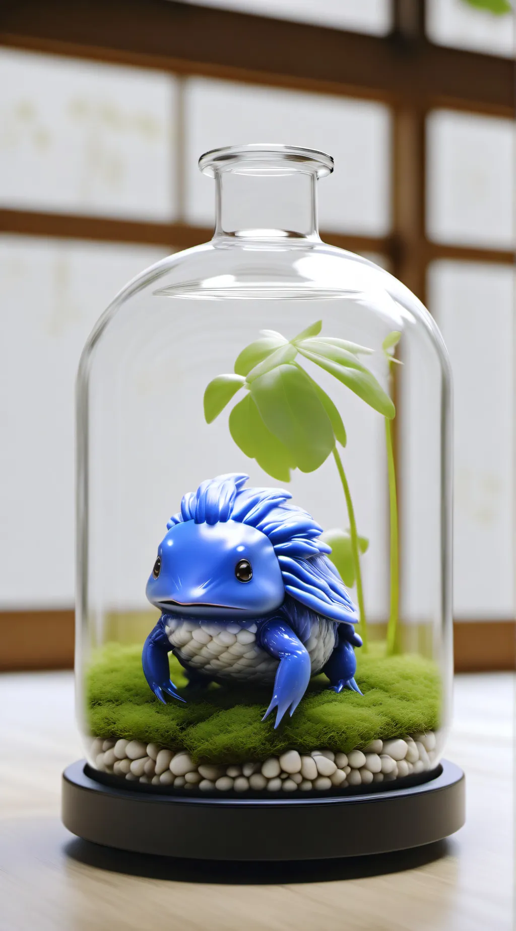 ai character: Bottled Odfrog background