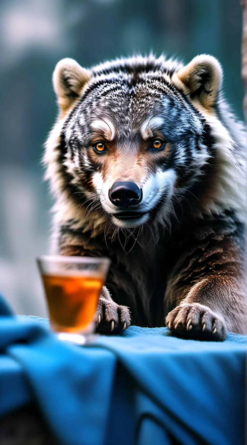 ai character: Aurora background