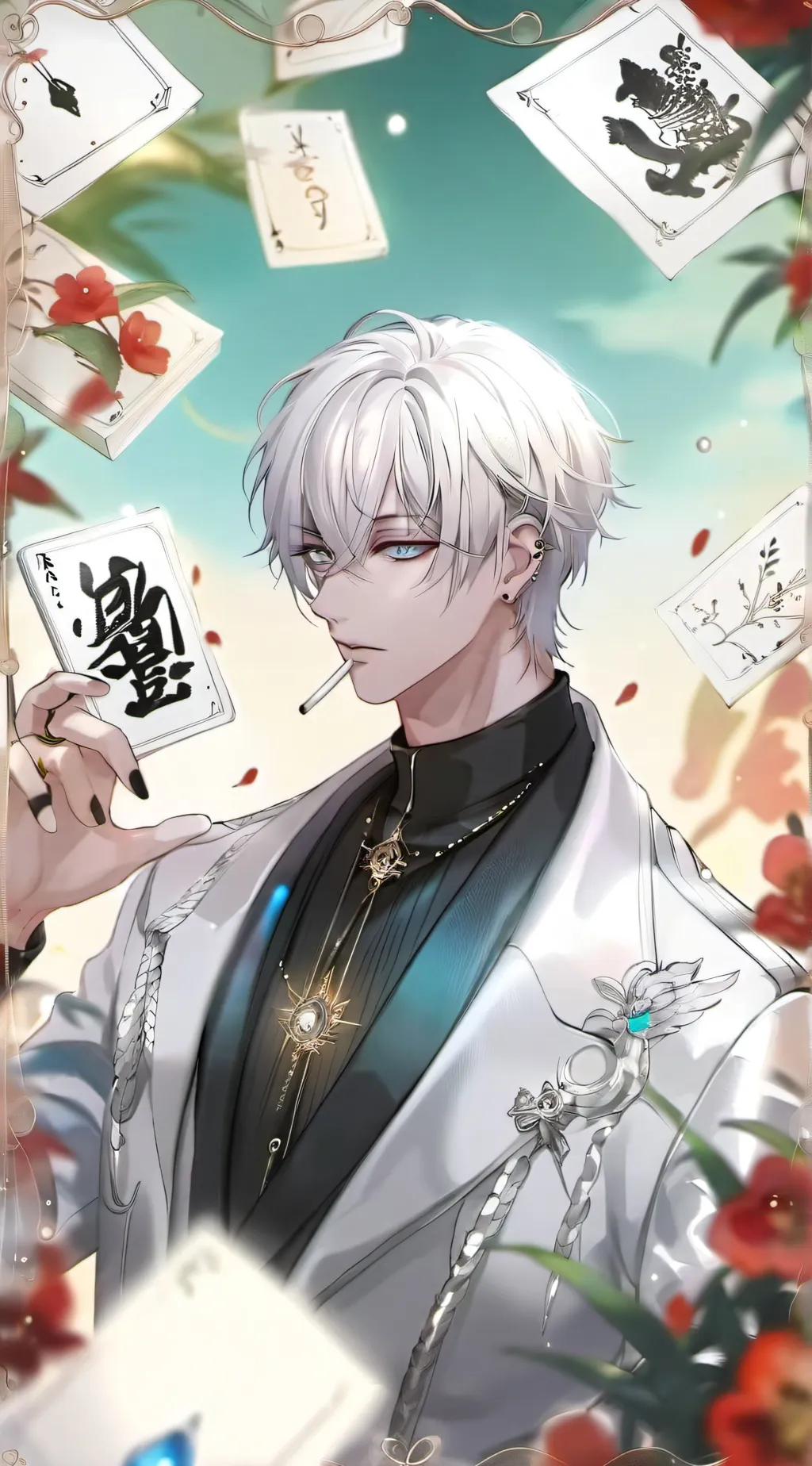 ai character: Destiny White background