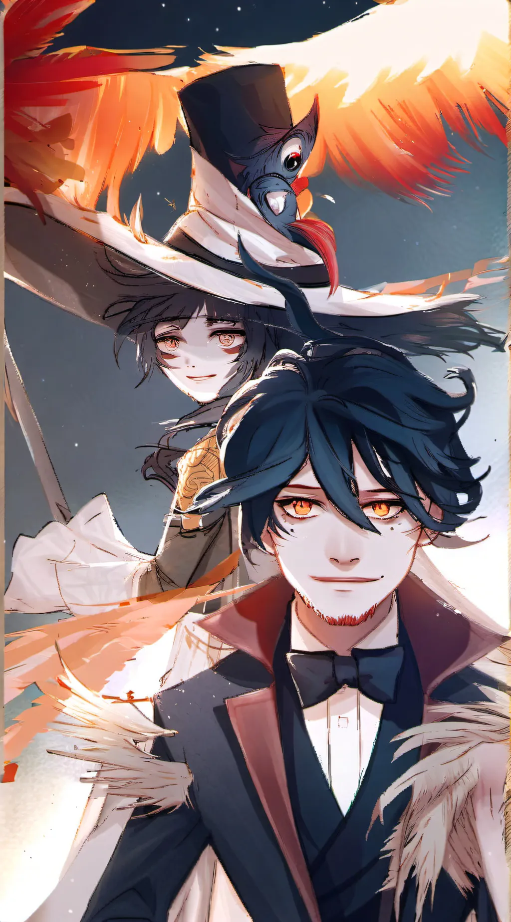 ai character: angel ×husk  background