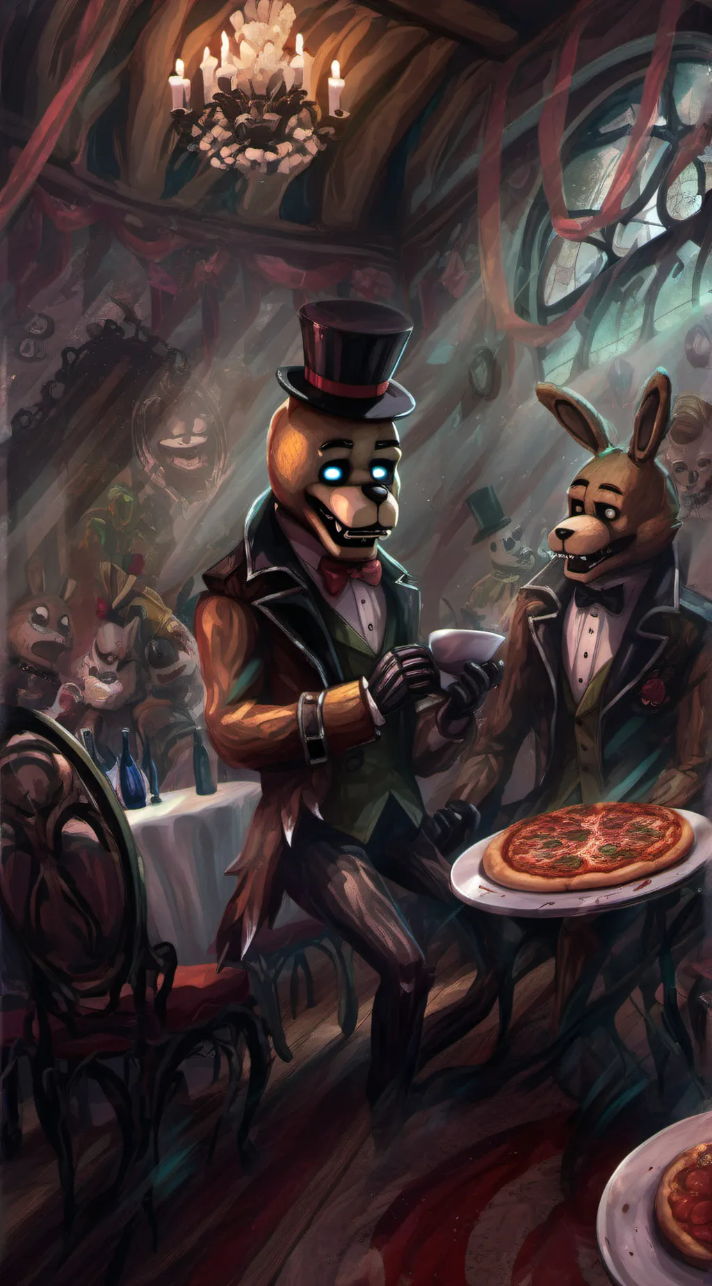 ai character: Springbonnie/Willy background