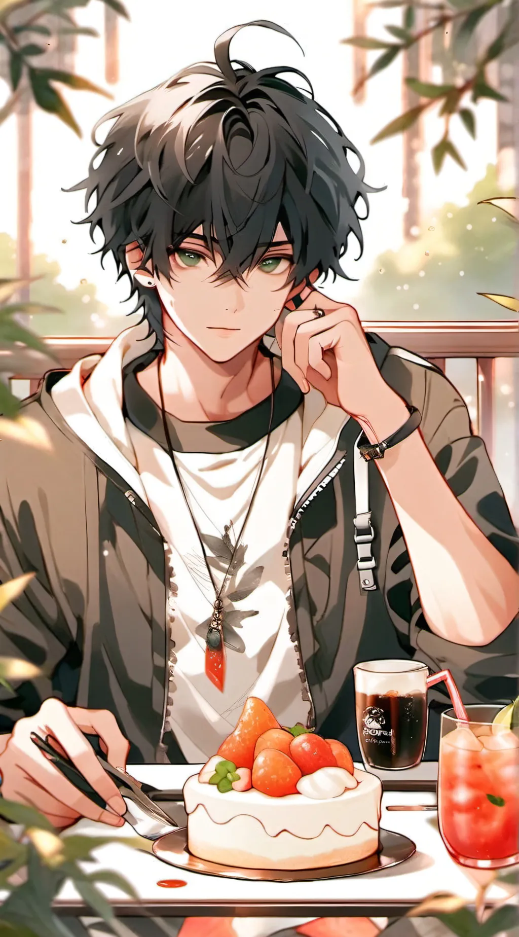 ai character: Lucas  background