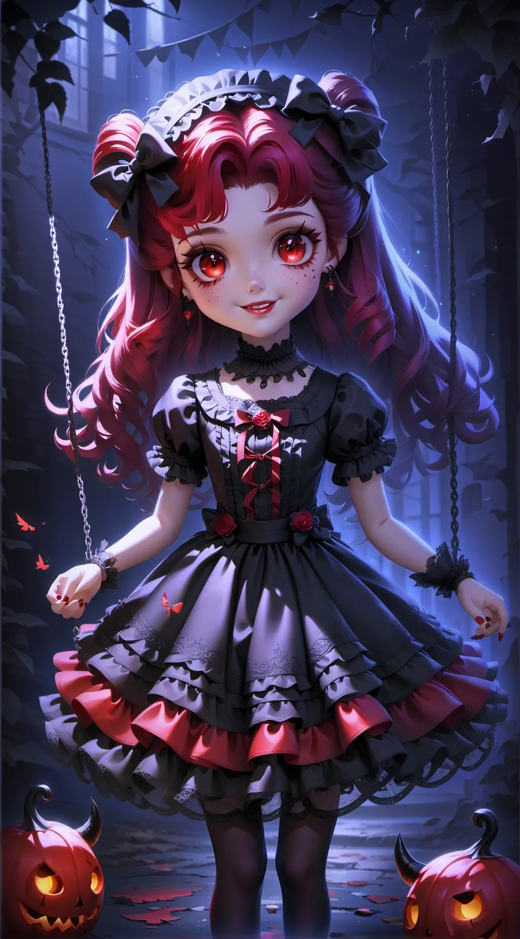ai character: Bloody Rose background