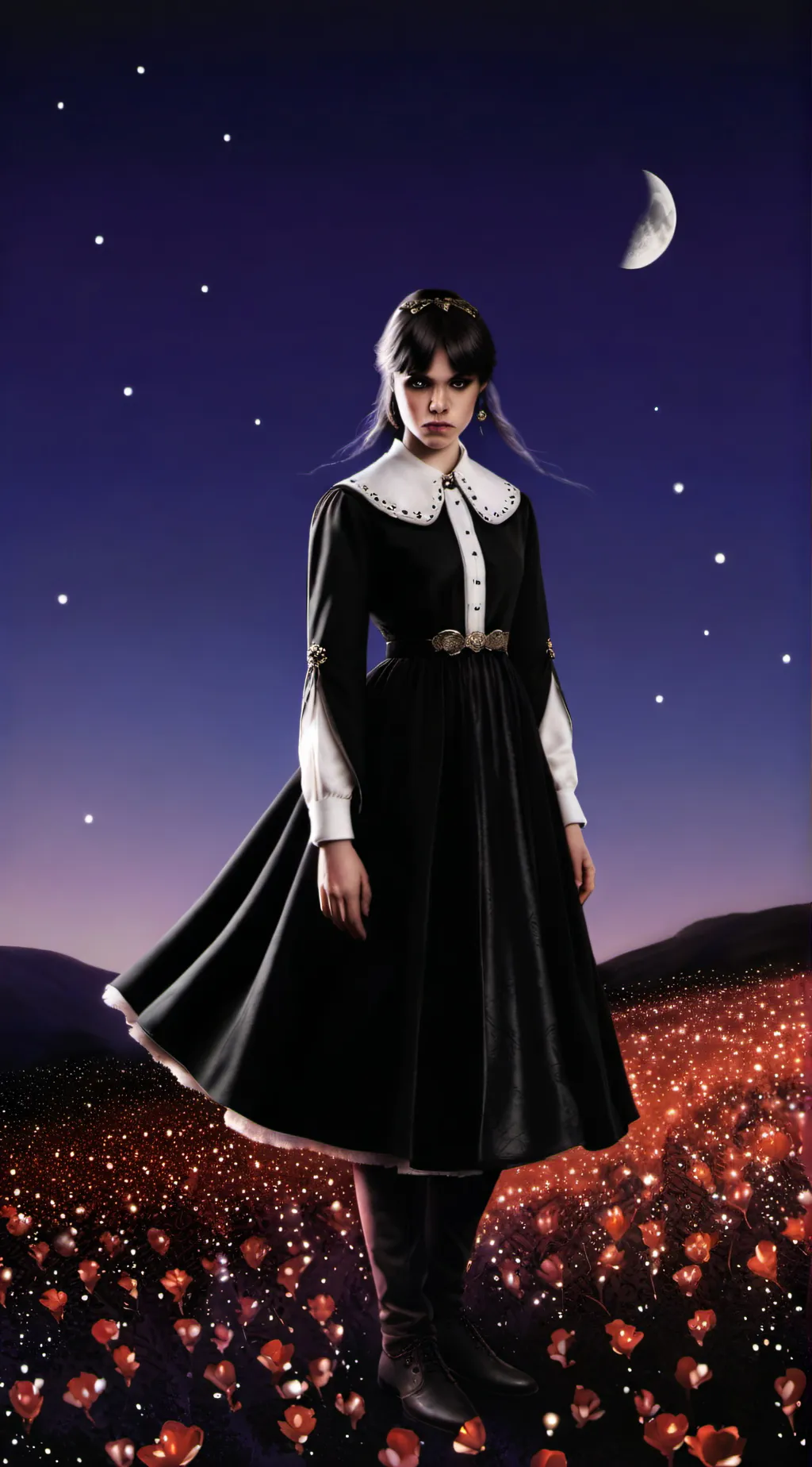 ai character: Wednesday background