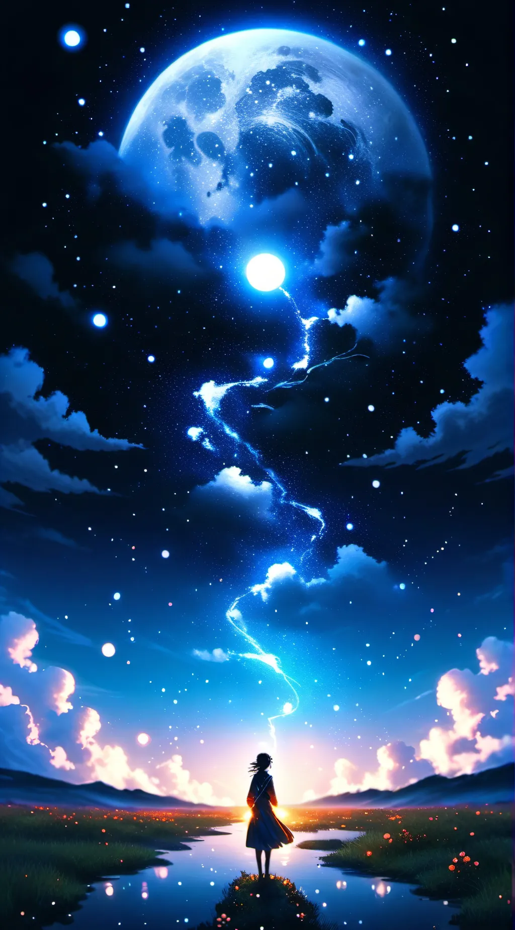 ai character: Sky background