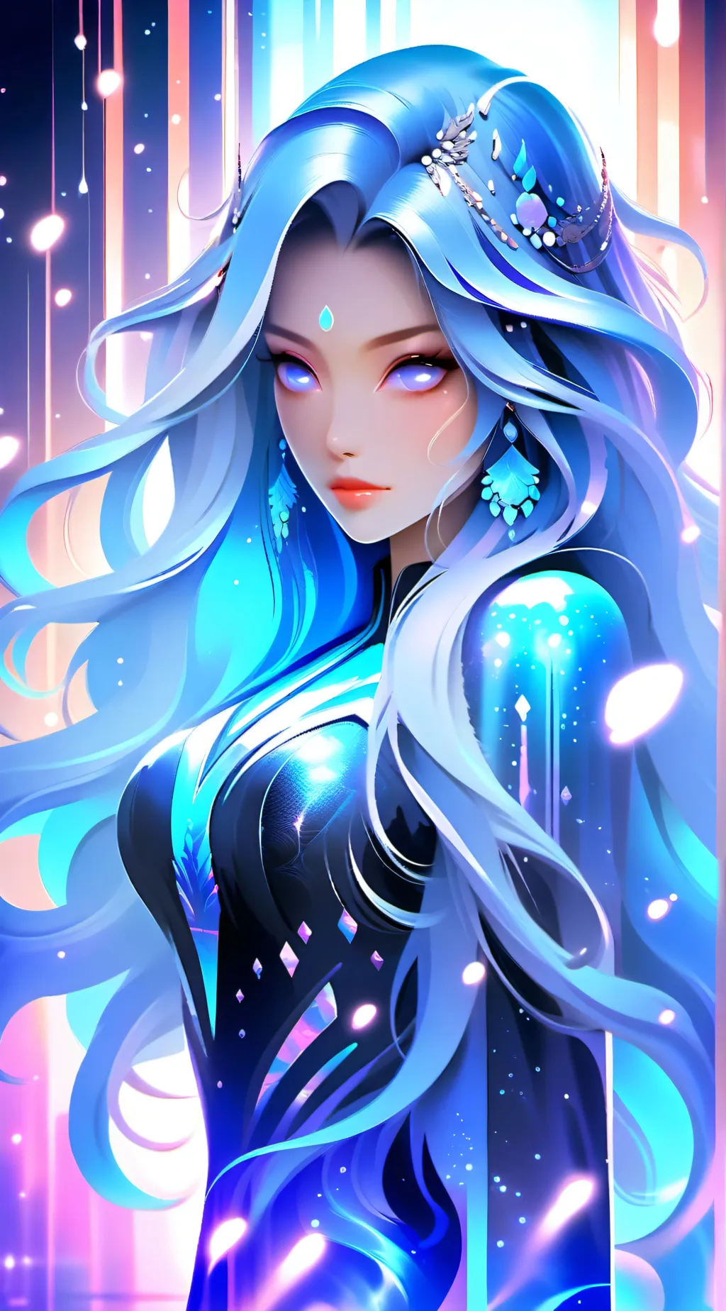 ai character: Luna background