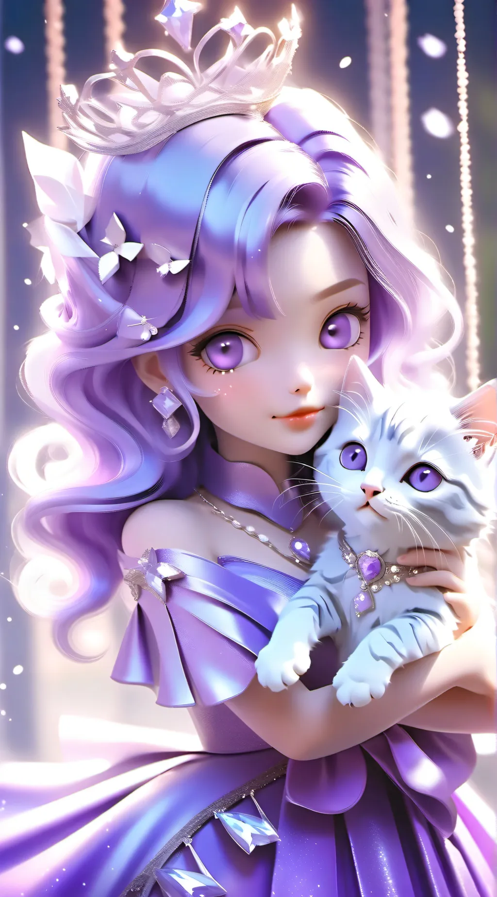 ai character: ~Lillian & Oreo~ background
