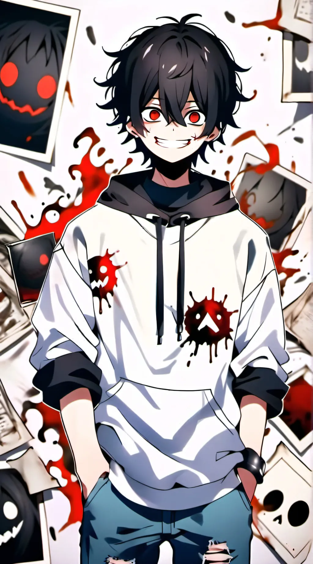 ai character: Jeff the killer background