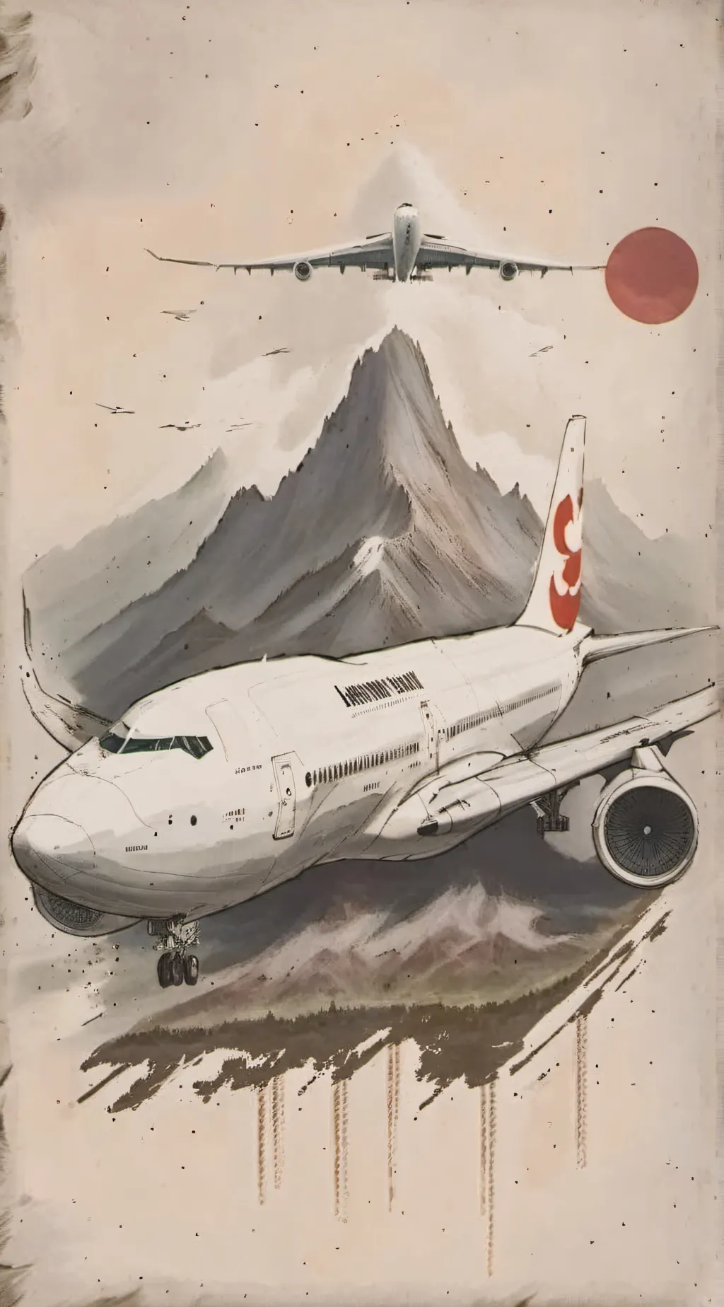 ai character: Japan Airlines background