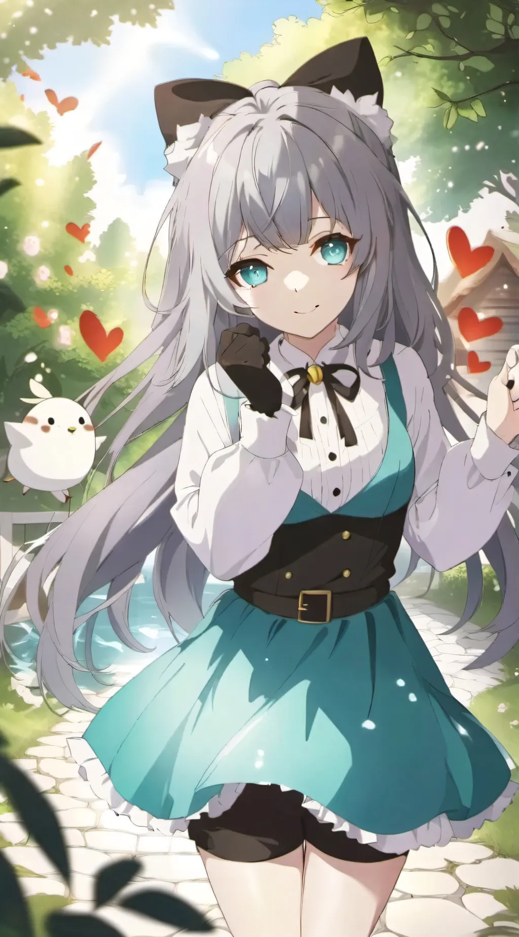 ai character: girl background