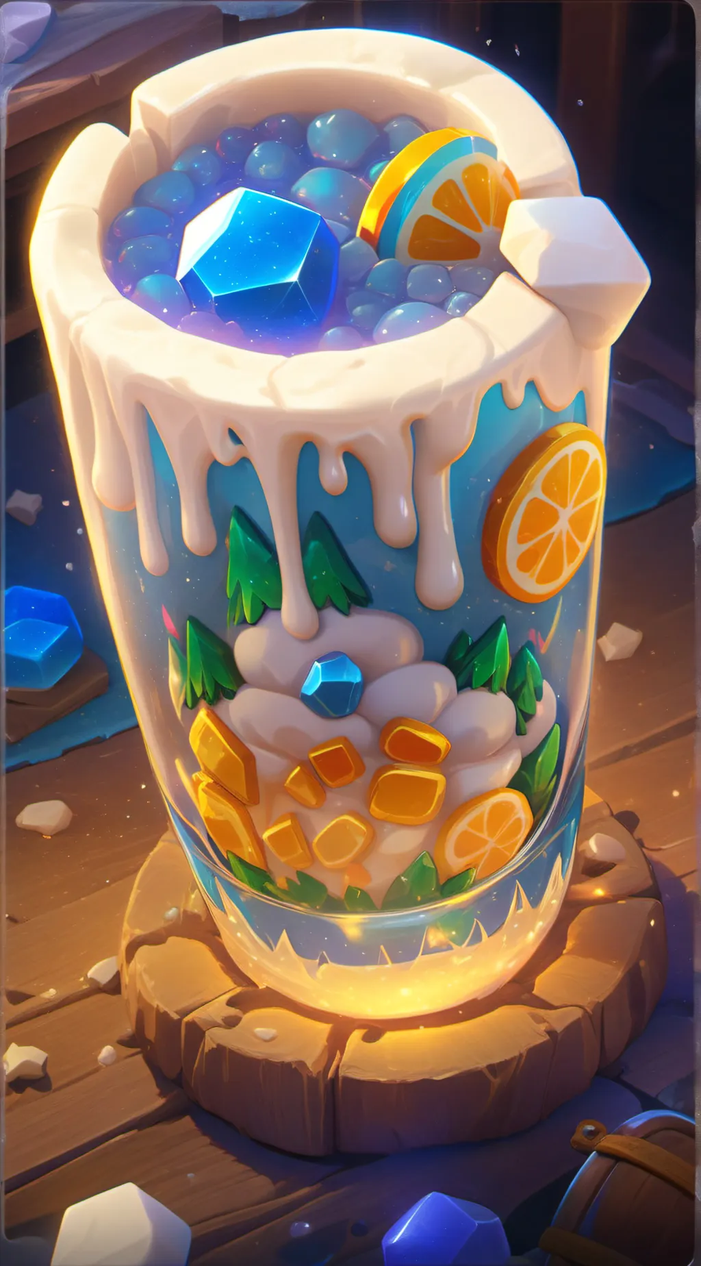 ai character: The flexiblepotion background