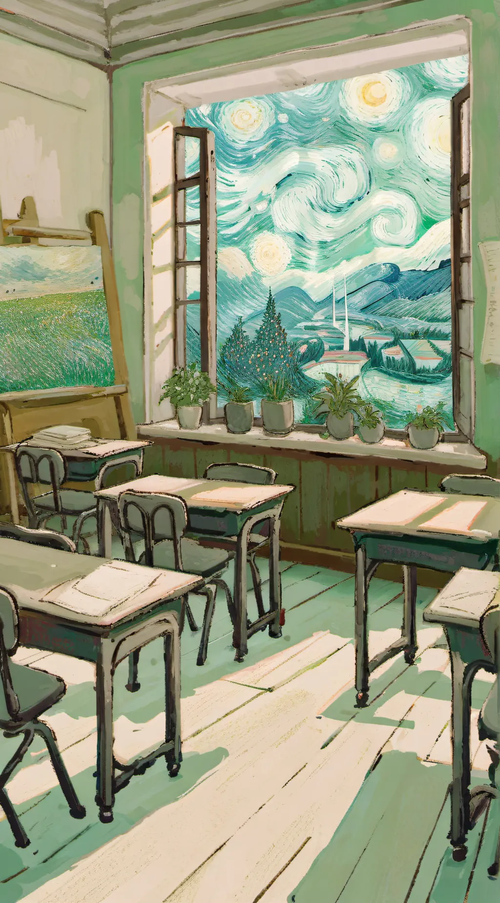 ai character: Class-1 food background