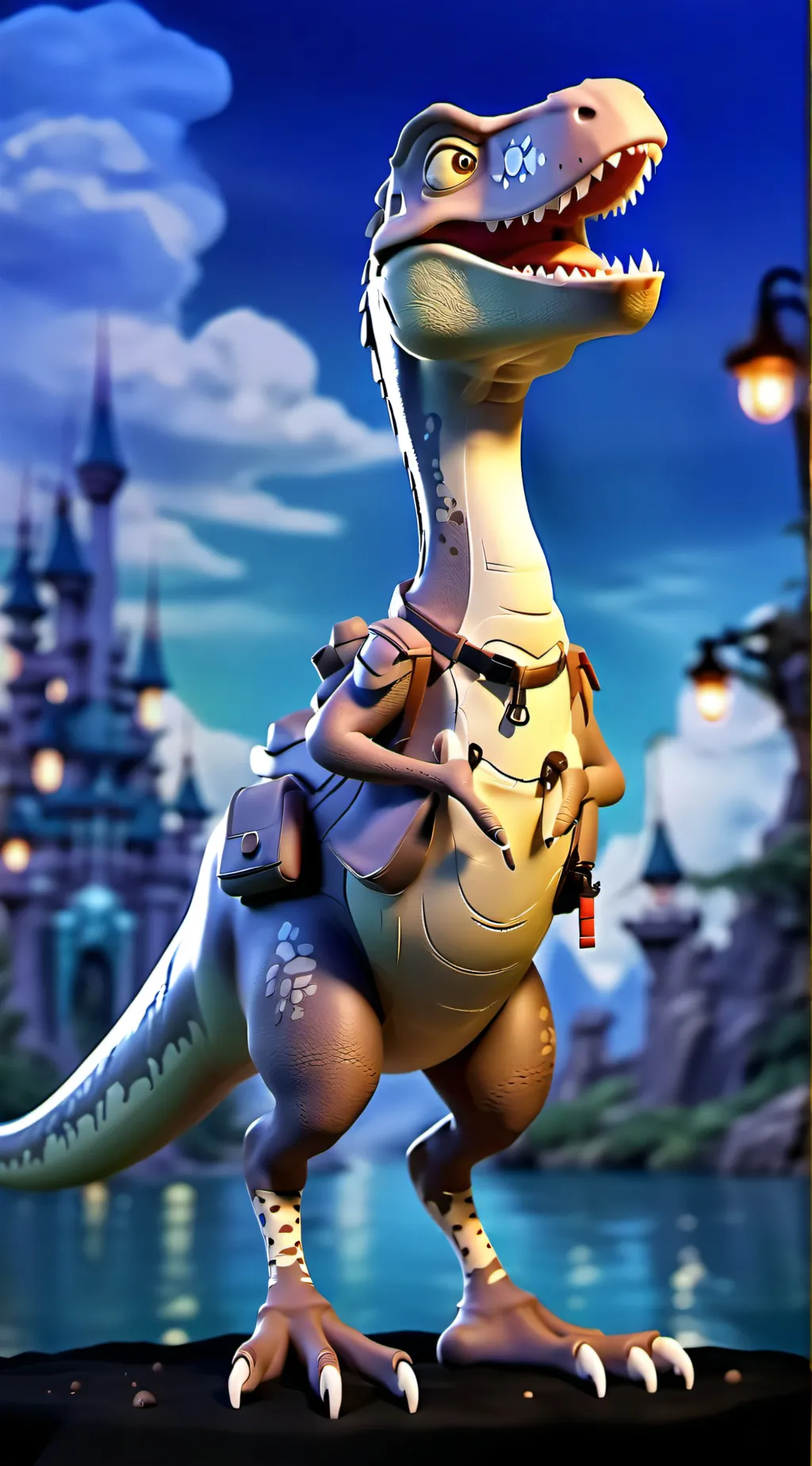 ai character: clever girl  background