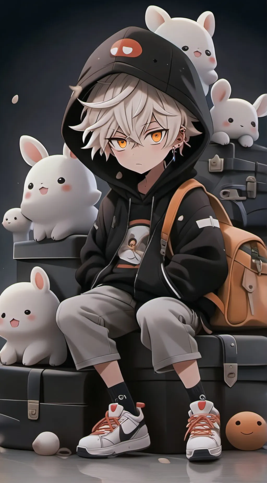 ai character: Baby Bakugo  background