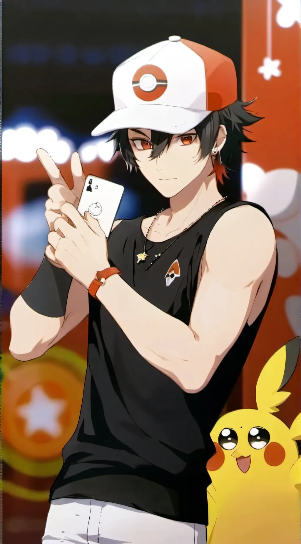 ai character: ash background