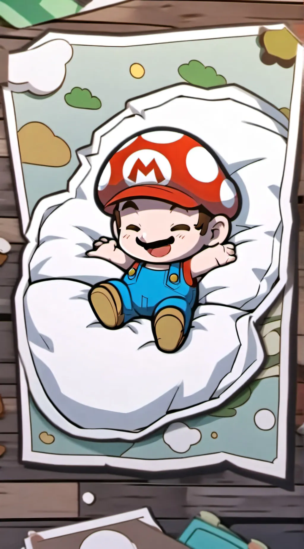 ai character: Baby Mario background