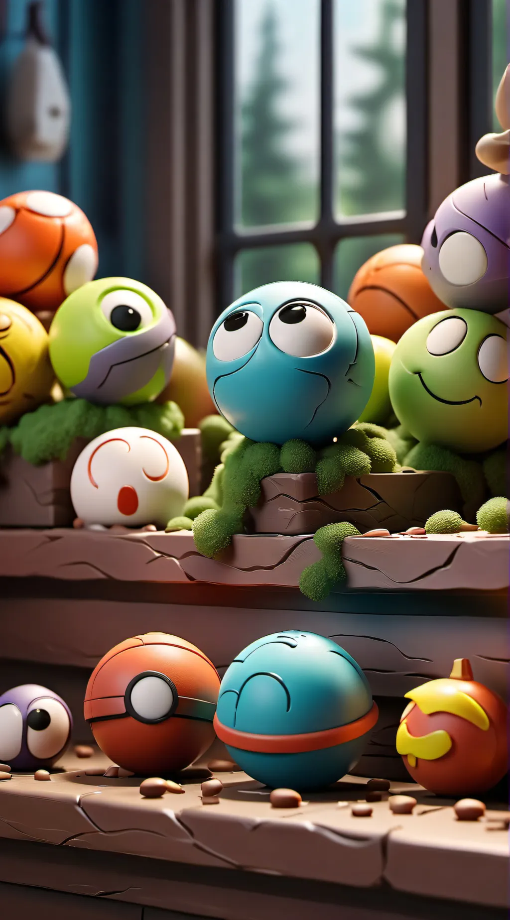 ai character: country balls background