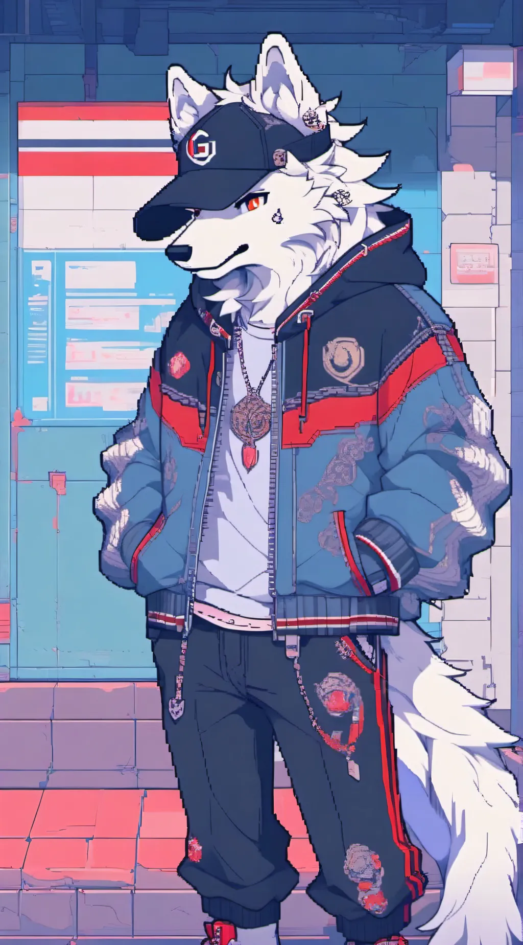 ai character: Wolf background