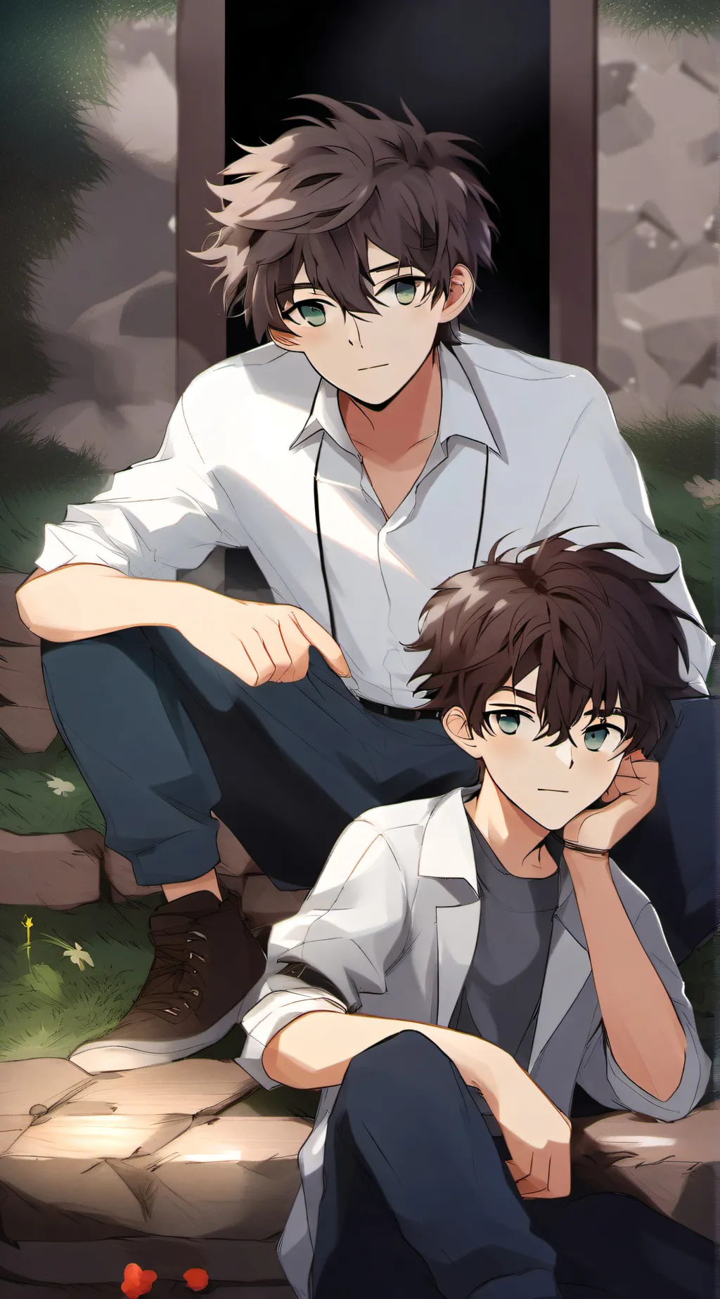 ai character: Mason And Jason background