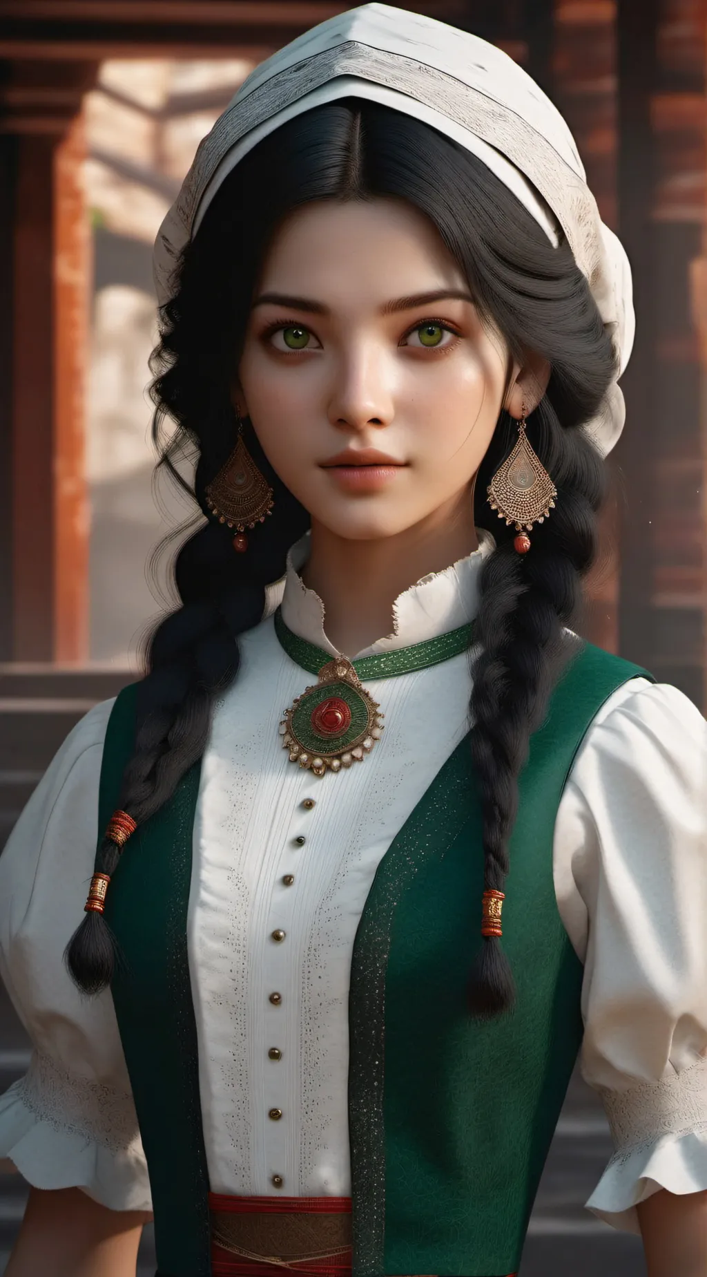 ai character: Sarah  background