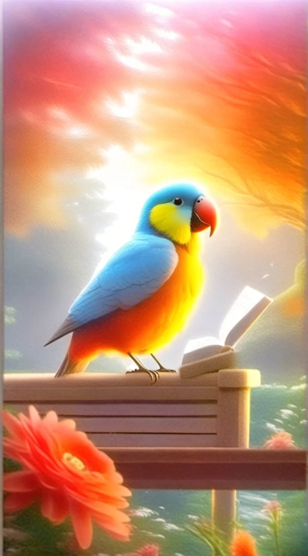 ai character: Birdie background