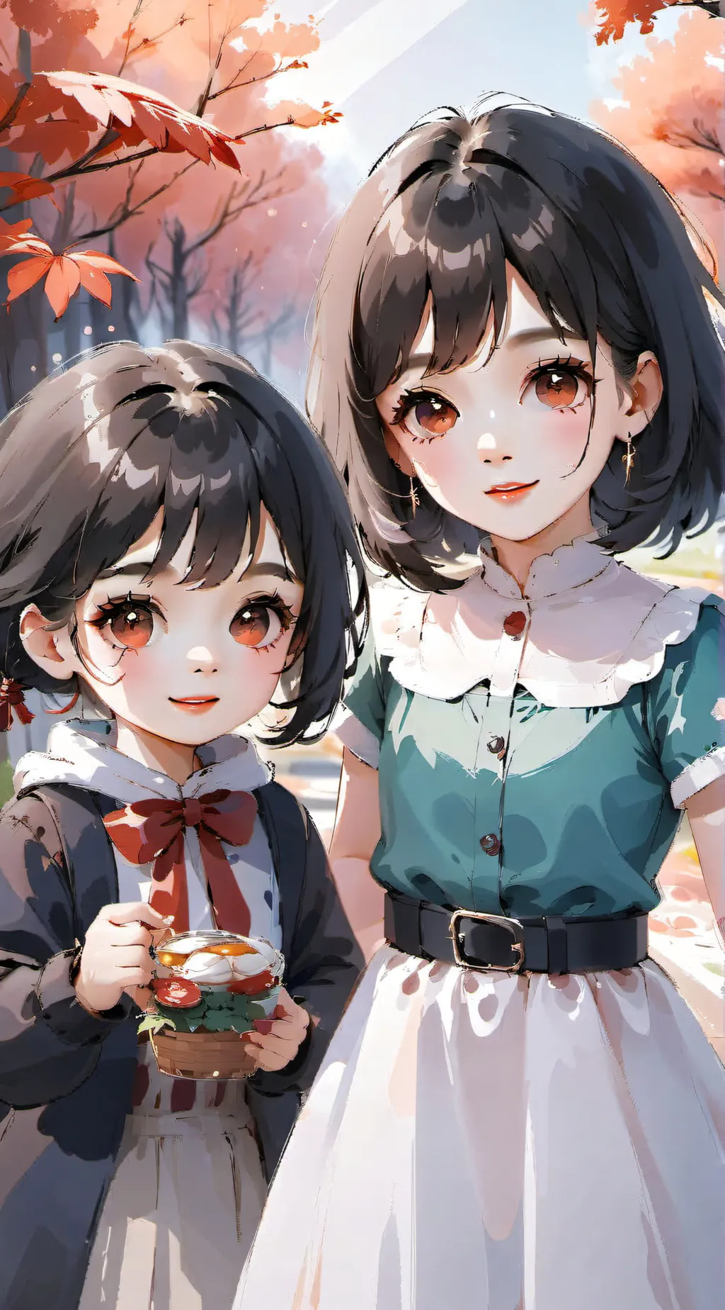 ai character: Ellie and elliot  background