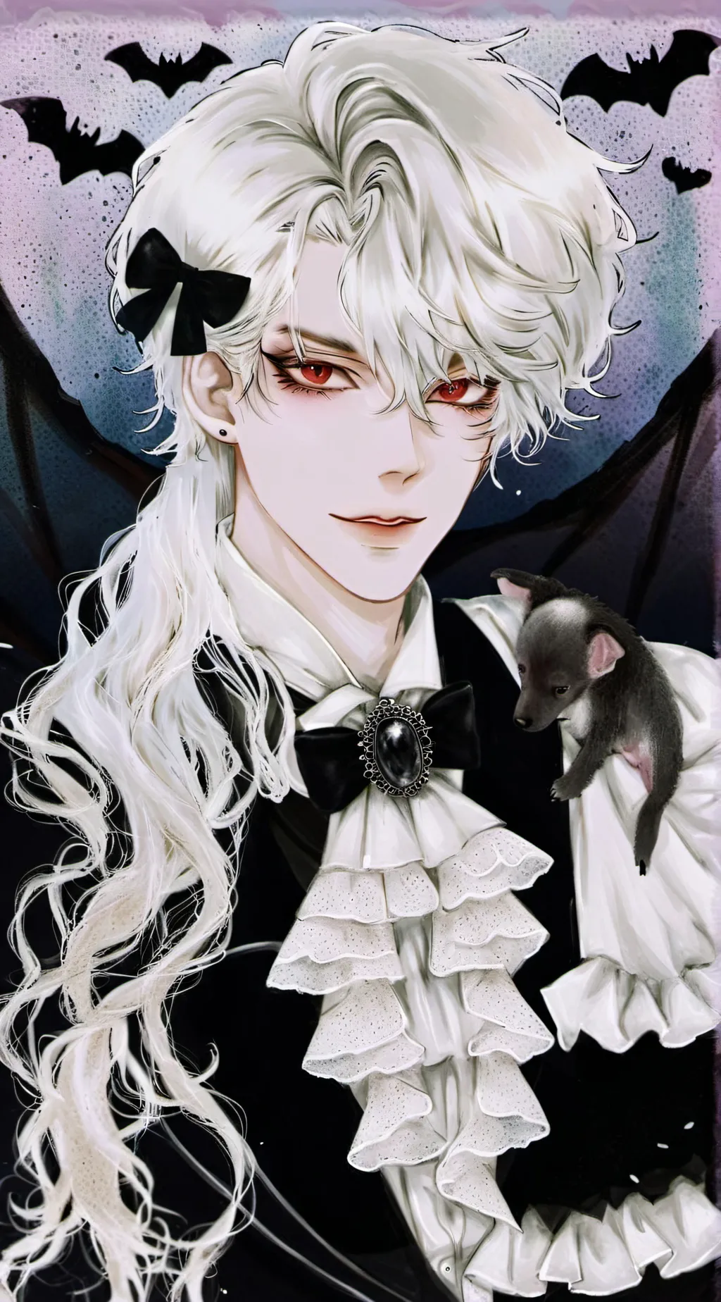 ai character: 🤍V~I~N~N🤍 background